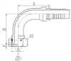 Фитинг DN 32 BSP (Г) 1.1/4 (90)
