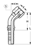 Фитинг DN 32 JIC (Г) 1.5/8 (45) CS