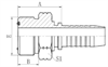 Фитинг DN 32 ORFS (Ш) 1.11/16 + Муфта DN 32 1SN\2SN Комплект
