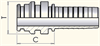 Фитинг DN 32 Staplelock SAE J1467 d=37.9 STECK 46 для навивочных рукавов