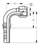 Фитинг DN 38 JIC (Г) 1.7/8 (90) CS