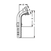 Фитинг DN 50 SFS 2 79.4 (45) СS