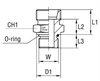 Штуцер FA DL28 UNF 1.1/16" (корпус)