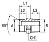 Штуцер FC BSP 1/4" NPT 1/4"