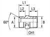 Штуцер FC BSP 3/8" BSPT 1/4"