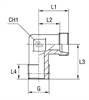 Штуцер FC90 DLL4 BSPT 1/8" (корпус)