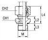 Штуцер FE DL12 M14x1.5 (в сборе)