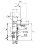 Штуцер FNLE DL35 BSP1.1/4" (в сборе)