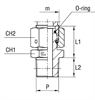 Штуцер FNС DS12 NPT3/8"