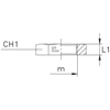 Гайка накидная NT 28L/25S М36х2