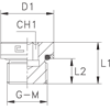Заглушка V (Ш) BSP1.1/4"