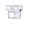 Заглушка VH (Ш) UNF 1.5/8 (o-ring)