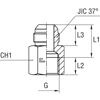 Соединение FS JIC 1.5/8" BSP1"