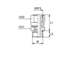 Соединение ORFS 1.3/16" D12 UNF 11/16" (обжатая гайка)  FA