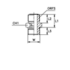 Соединение ORFS 13/16" UNF 1.5/16"
