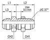 Соединение PD JIC 9/16"