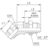 Соединение PD45 JIC 1/2"