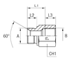 Соединение PF BSP 1/8" BSP 1/8" L30