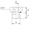 Соединение PFE BSP 1" BSP 1.1/2"