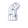 Соединение PN45 JIC 7/16"