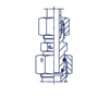 Соединение PNF DS16 М36х2 B4 (в сборе)