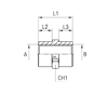 Соединение PS BSP 1/4" BSP 3/8"