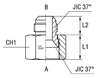 Соединение PS JIC 1.5/16 JIC1.1/16