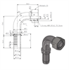 Фитинг DN 05 DKO-L (Г) 14x1.5 8 (90) арт. 801103