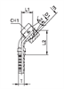 Фитинг DN 12 DKO-S (Г) 22x1.5 14 (45) арт. 801220