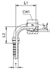 Фитинг DN 25 DKO-S (Г) 36x2 25 (90)  E41 арт. 801129