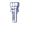 Фитинг DN 25 JIS 33x1.5 (2 шестигранника)