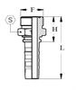 Фитинг DN 25 ORFS (Г) 1.11/16 CS