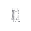 Фитинг для тормозной трубки ввертной 10x1 тип E (90)
