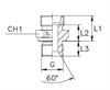 Штуцер FB DS08 BSP 1/4" (корпус)