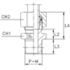 Штуцер FC DL06 NPT 1/8" (в сборе) B4 нерж.
