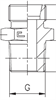 Штуцер FC DS08 BSPT 1/4" (корпус)