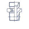 Штуцер FC DS14 BSPT 1/2" (корпус)