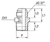 Штуцер FC JIC 1.1/16" NPT1/2"