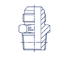 Штуцер FC JIC 1.5/8" NPT1"