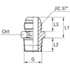 Штуцер FC JIC 1.7/8" BSPT1.1/4"