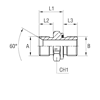 Штуцер FE BSP 1/2" BSP 1/2"