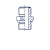Штуцер FE D10 ORFS 11/16 - 18x1,5