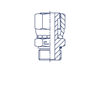 Штуцер FH D16 ORFS 1 - 22X1.5