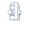 Штуцер FH JIC 1.7/8" BSP 1.1/4"