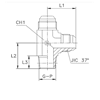 Штуцер FLC JIC 9/16" NPT3/8"