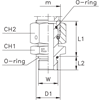 Штуцер FNA DL18 UNF 7/8