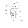 Штуцер FNA JIC 1.1/16" UNF 1.5/16"