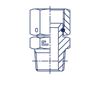 Штуцер FNC JIC 1.5/8" NPT 1.1/4"