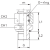 Штуцер FNE DS25 BSP 3/4"