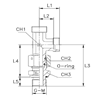 Штуцер FNLE DS30 BSP1.1/4" (корпус)